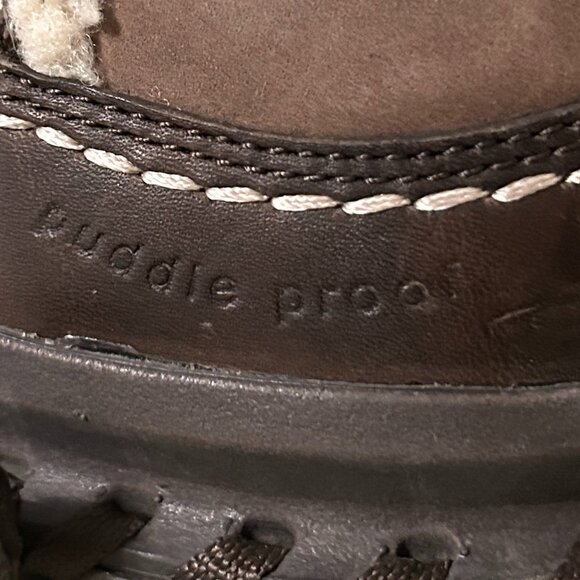 Nike Valenka Shearling Lined Puddle Proof Winter Boots - Soft Brown Size 8.5 + 9 - Picture 5 of 10